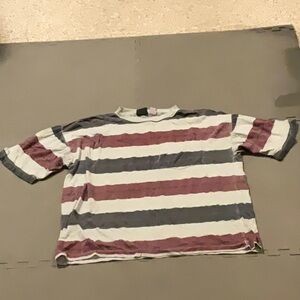 Purple and Gray Short Sleeve Tee Casual Fit